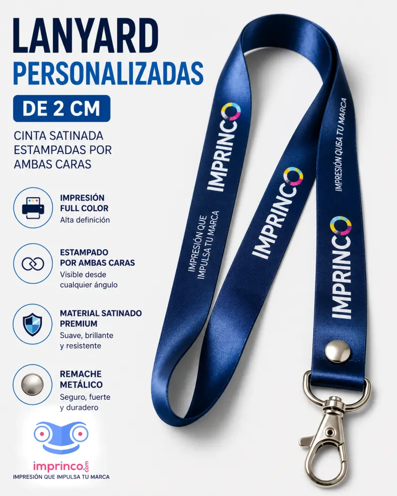 Lanyard Satinada Personalizadas