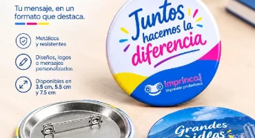 Botones Publicitarios Personalizados en Imprinco