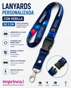 Lanyards Personalizada con Hebilla Imprinco