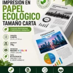 Impresión en Papel Ecológico Tamaño Carta en Imprinco