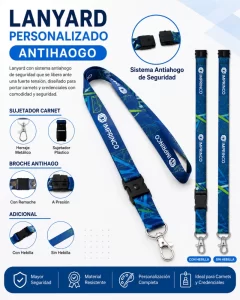 Impresión Digital y Personalizada 19 Lanyard Personalizado Antiahogo en Imprinco