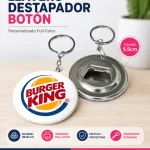 Llavero Destapador Botón en Imprinco