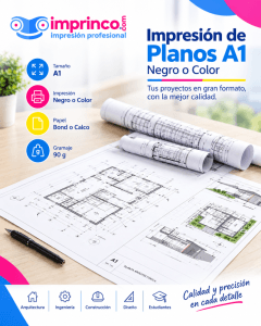 Impresión Digital y Personalizada 17 Impresión de planos A1 en Imprinco