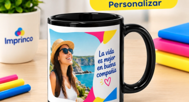 Pocillo Mug de Colores con Cuadro para Personalizar en Imprinco